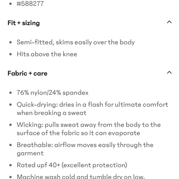 Athleta Match Point Pleated White Tennis Dress - Picture 7 of 7